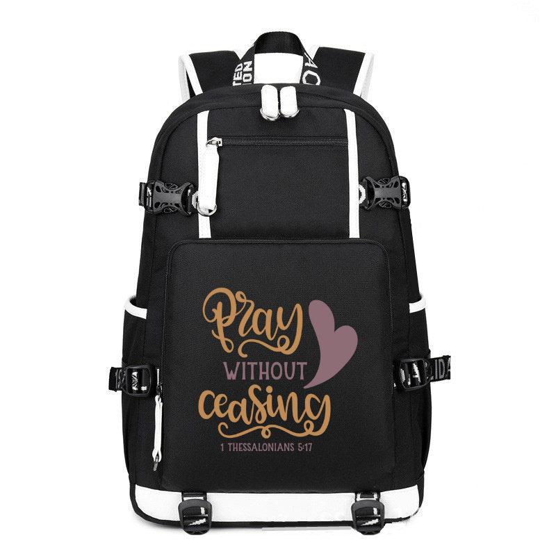 Play Without Ceasing 1-Thessalonians-5-17 printing Canvas Backpack