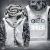 Forget The Cowboy Ride A Biker Fleece Hoodies Jacket