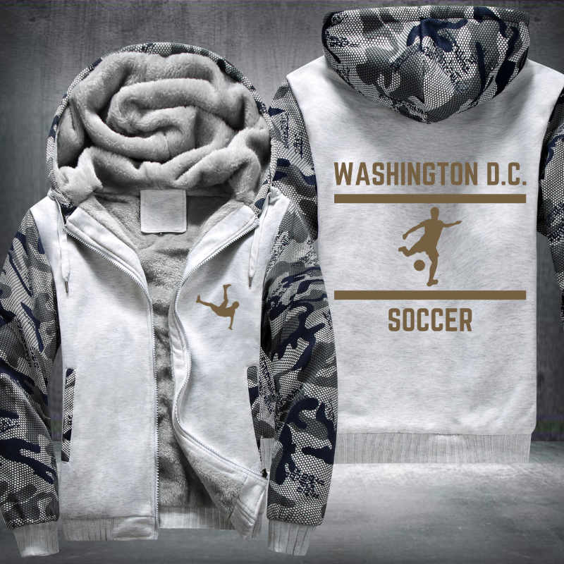 Soccer Lover City Washington, D.C. Fleece Hoodies Jacket
