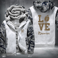 Football Gold Love Broncos Fleece Hoodies Jacket