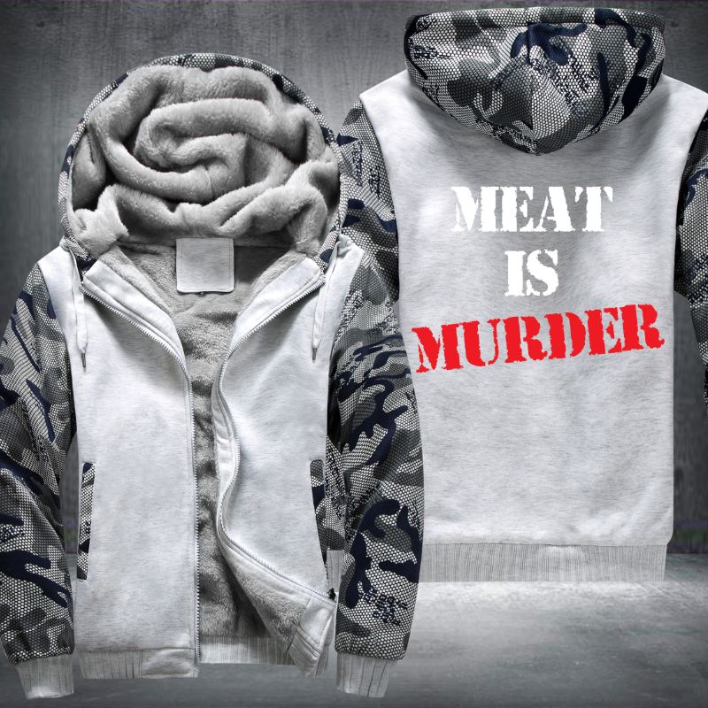 Meat Is Murder Fleece Hoodies Jacket