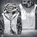 Vegan For Life Fleece Hoodies Jacket