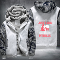 just a girl who loves pitbulls Fleece Hoodies Jacket