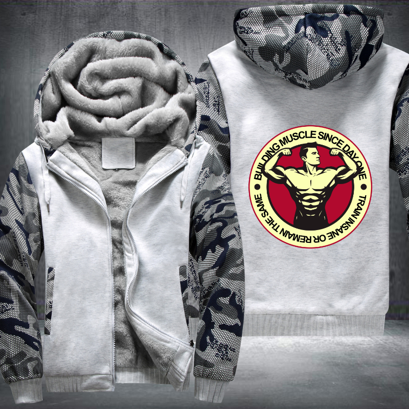 Bull Ding Muscle Since Day One Fleece Hoodies Jacket