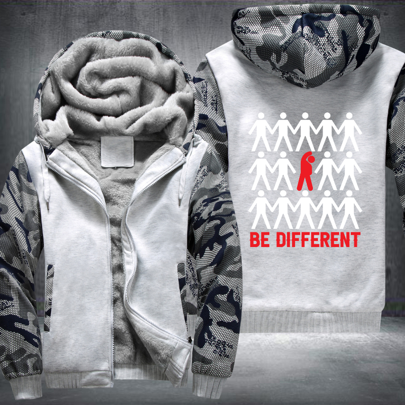 Be Different Fleece Hoodies Jacket