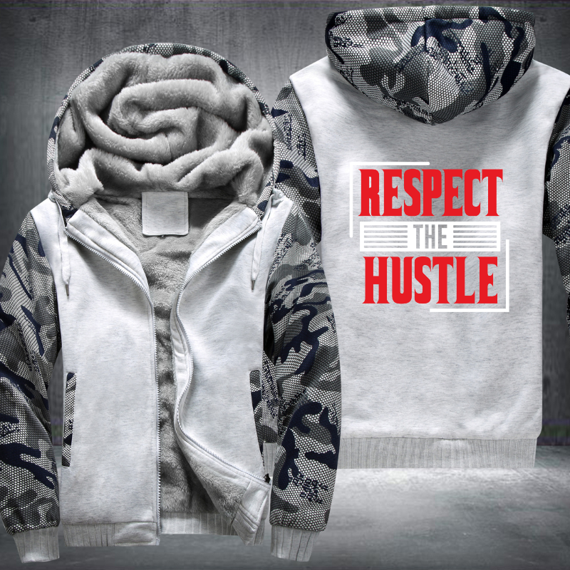 Respect The Hustle Fleece Hoodies Jacket