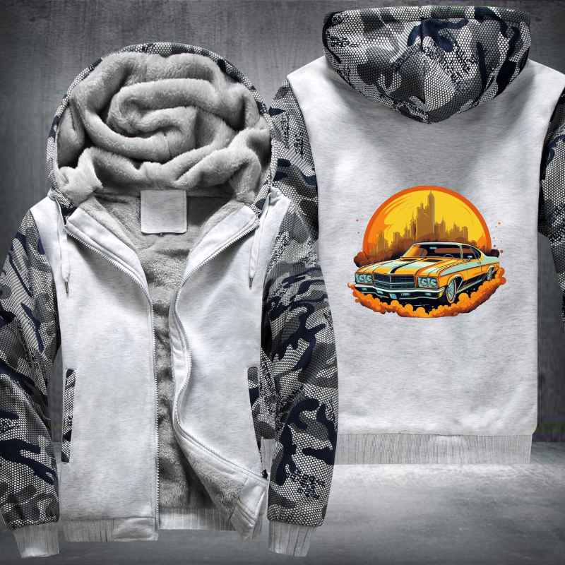 Cruising down the road in style Fleece Hoodies Jacket