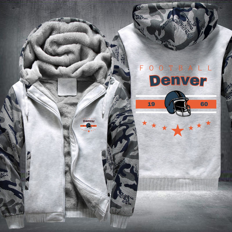Vintage Football Denver 1960 Fleece Hoodies Jacket