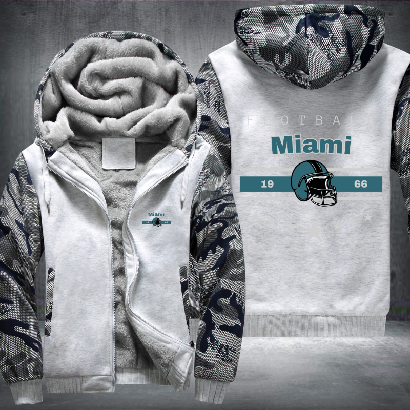 Vintage Football Miami 1966 Fleece Hoodies Jacket