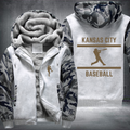 Baseball Lover City Kansas City Fleece Hoodies Jacket