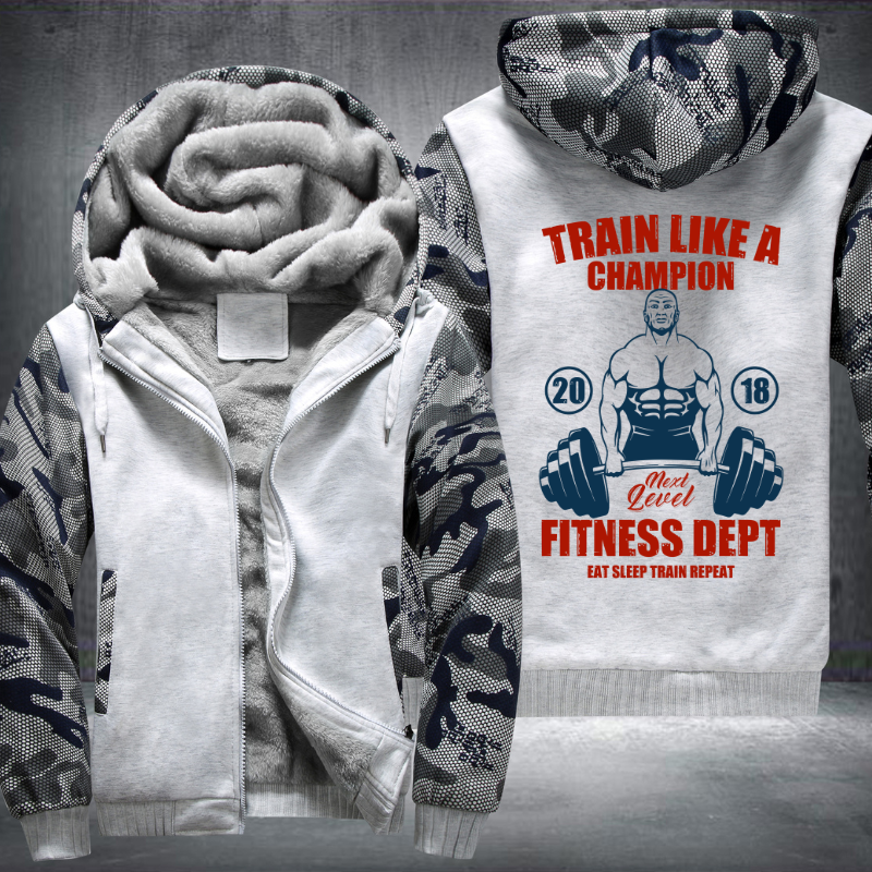 Train Like A Champion Fleece Hoodies Jacket