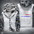 First To Respond Last To Leave Fleece Hoodies Jacket