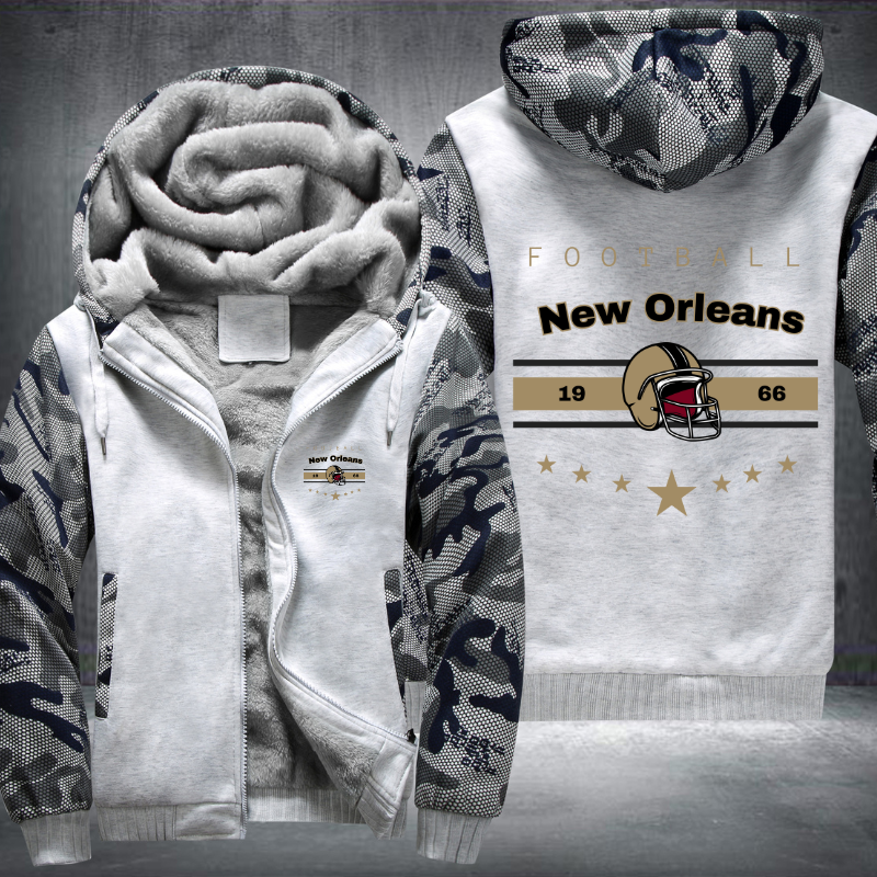 Vintage Football New Orleans 1966 Fleece Hoodies Jacket