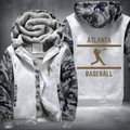 Baseball Lover City Atlanta Fleece Hoodies Jacket