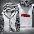 Red Ferrari sport car sublimation Fleece Hoodies Jacket