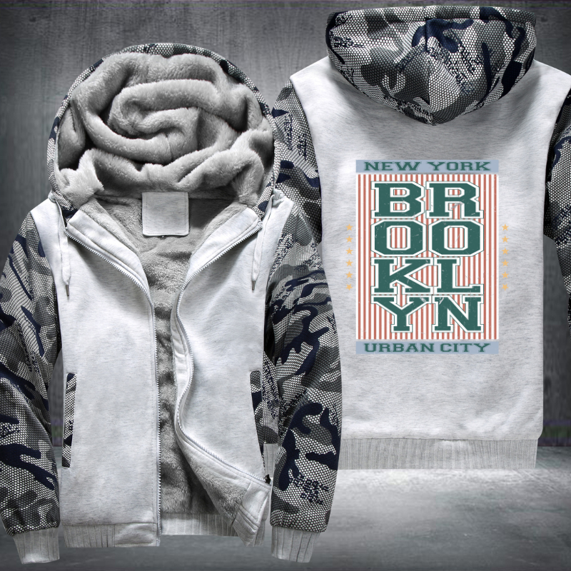 Brooklyn Urban City Fleece Hoodies Jacket