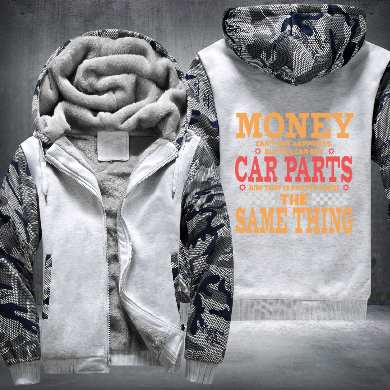 Money Can Buy Car Parts Auto Fleece Hoodies Jacket
