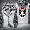 Go Vegan Mouth Fleece Hoodies Jacket