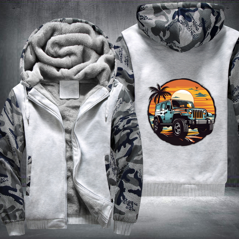 4x4s on Coastal Trails Fleece Hoodies Jacket