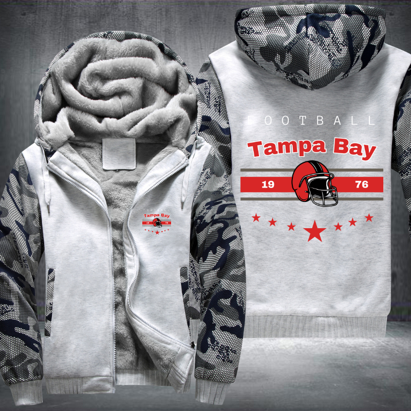 Vintage Football Tampa Bay 1976 Fleece Hoodies Jacket