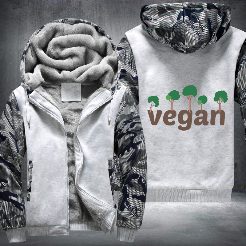 Vegan Fleece Hoodies Jacket
