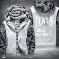 Dirt More Ride More Fleece Hoodies Jacket