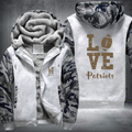 Football Gold Love Patriots Fleece Hoodies Jacket