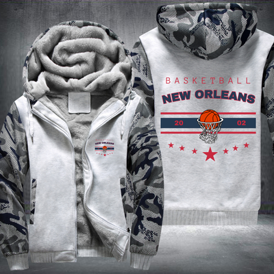 Vintage Basketball NEW ORLEANS 2002 Fleece Hoodies Jacket