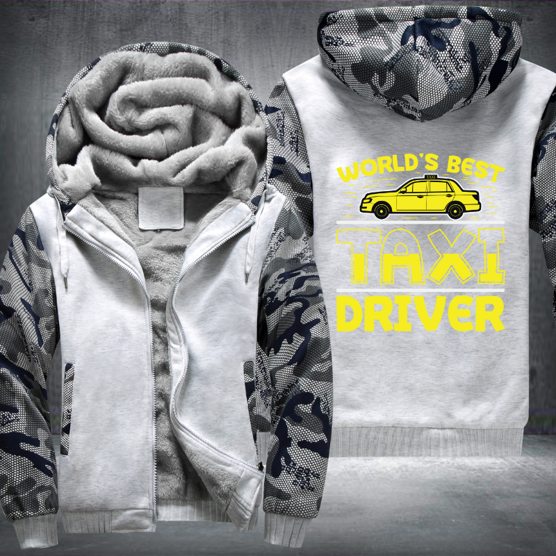 Worlds best Taxi Driver trendy Fleece Hoodies Jacket