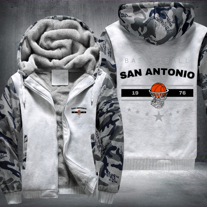 Vintage Basketball SAN ANTONIO 1976 Fleece Hoodies Jacket