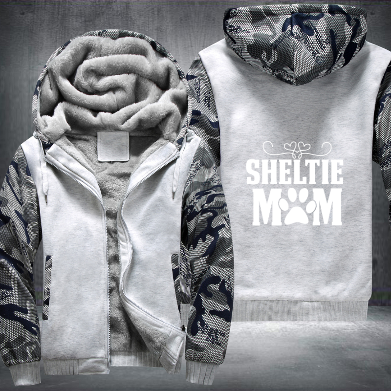 SHELTIE MOM Fleece Hoodies Jacket