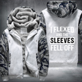 I Flexed And The Sleeves Fell Off Fleece Hoodies Jacket