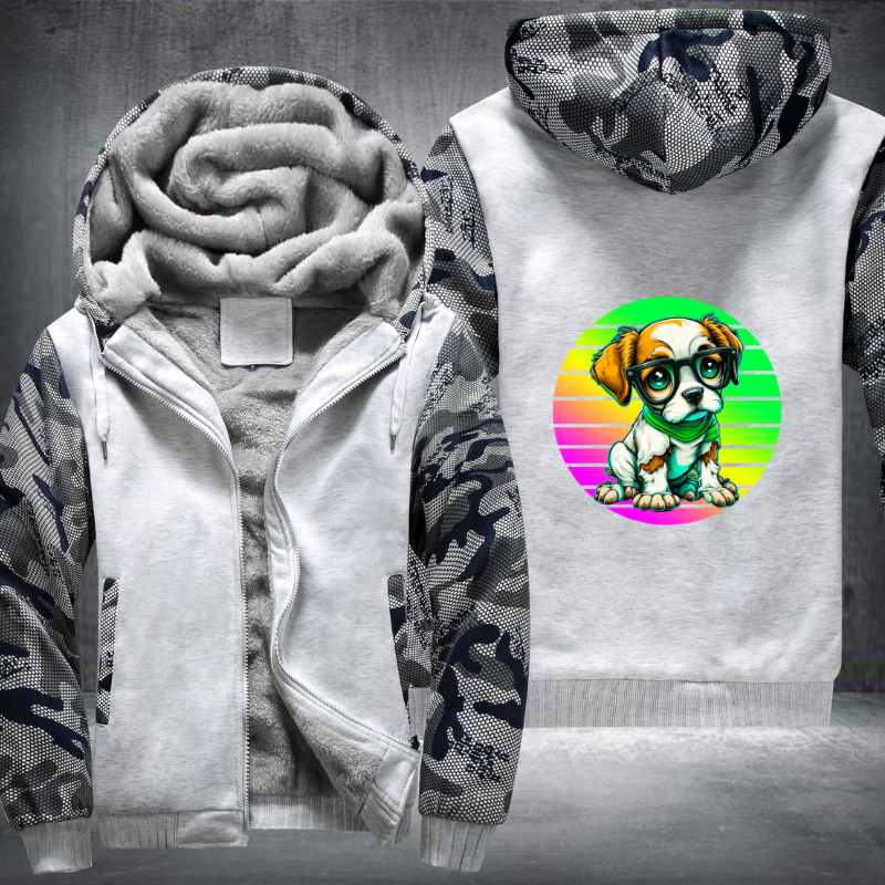 Endearing Dog Fleece Hoodies Jacket