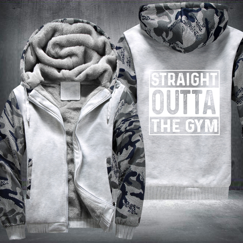 Straight Outta The GYM Fleece Hoodies Jacket