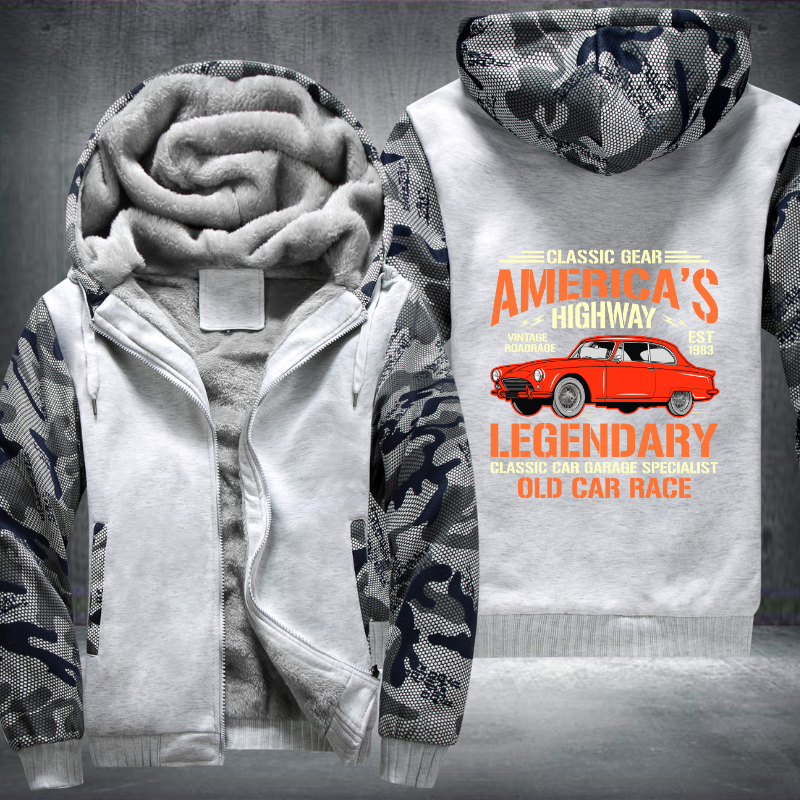 Classic gear Americas Highway Legendary Fleece Hoodies Jacket