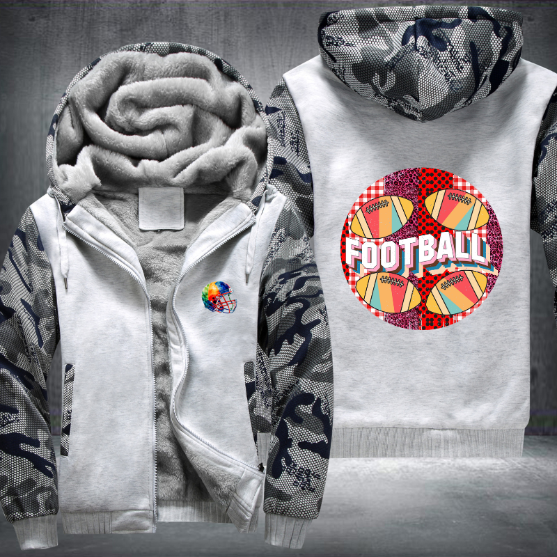 Football Party Fleece Hoodies Jacket