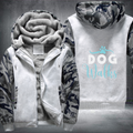 dog walks Fleece Hoodies Jacket