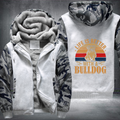 Life is better with a bulldog Fleece Hoodies Jacket