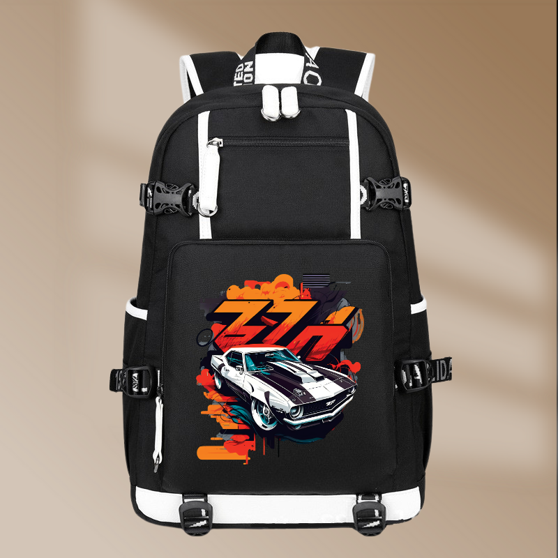 Chevrolet Camaro Z28 1967 Design Printing Canvas Backpack