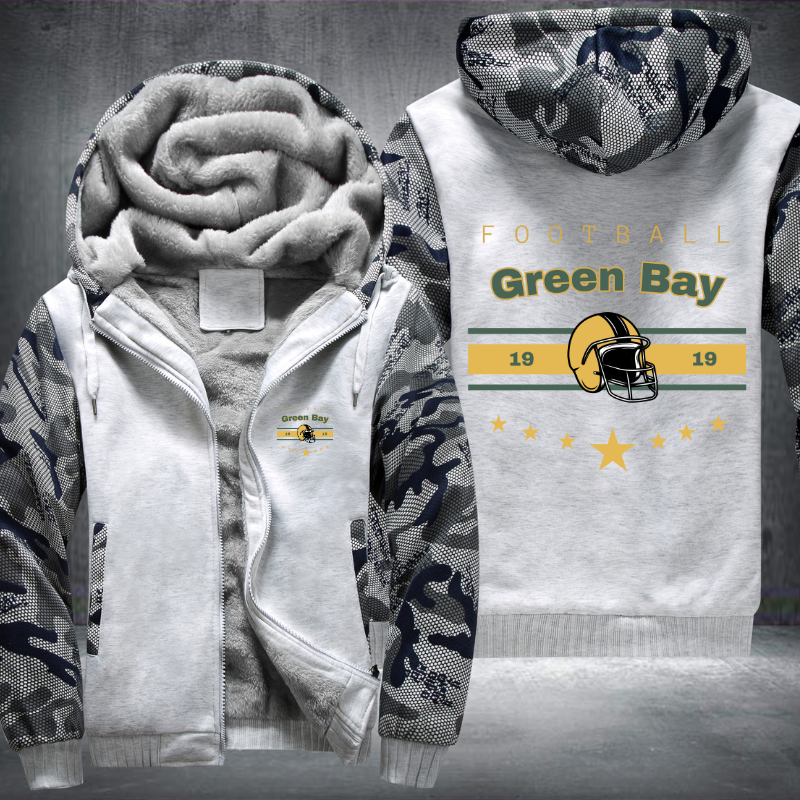 Vintage Football Green Bay 1919 Fleece Hoodies Jacket