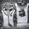 Animal Hiphop Graphic Flog Fleece Hoodies Jacket