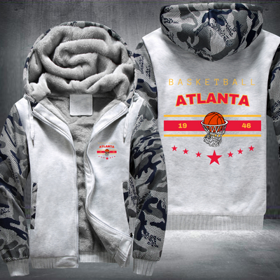 Vintage Basketball ATLANTA 1946 Fleece Hoodies Jacket