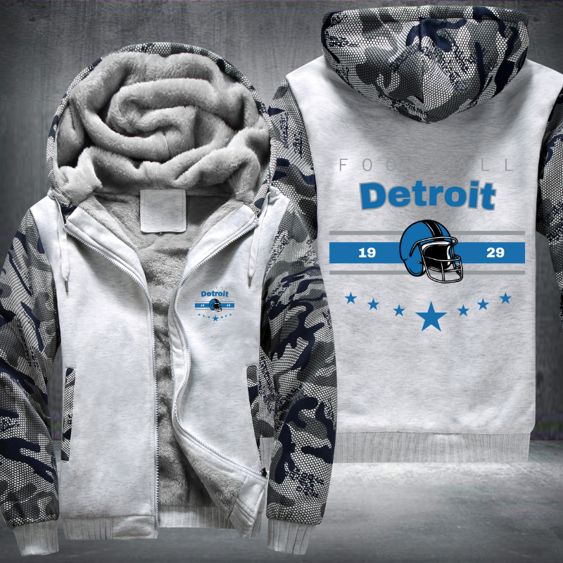 Vintage Football Detroit 1929 Fleece Hoodies Jacket