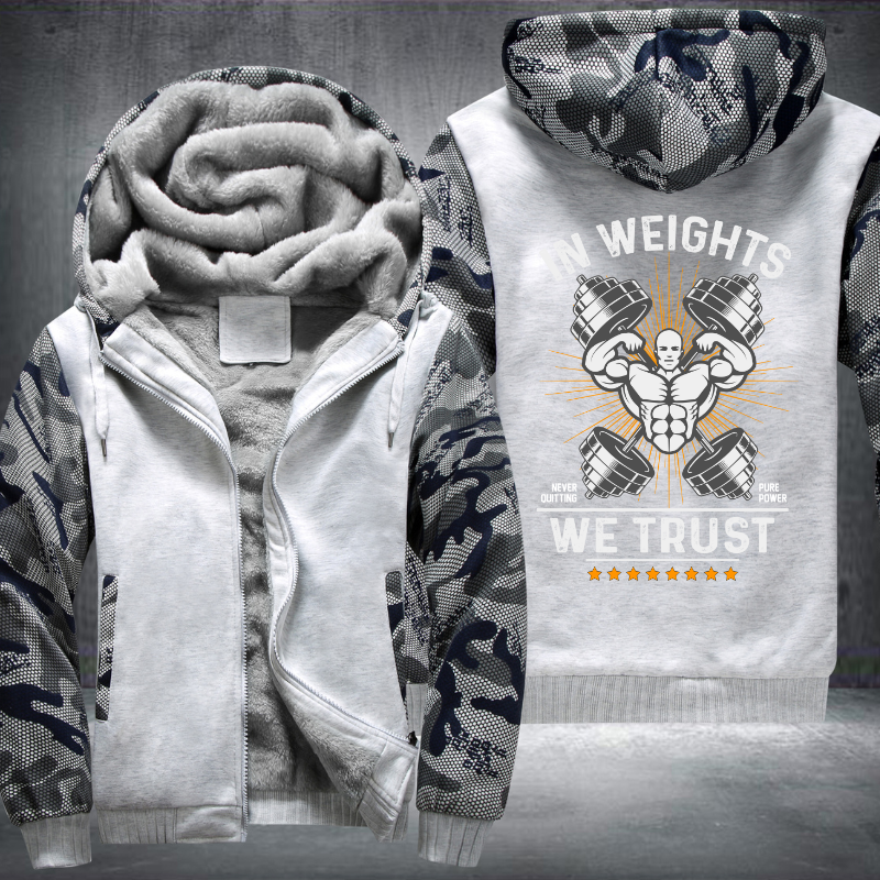 In Weights We Trust Fleece Hoodies Jacket