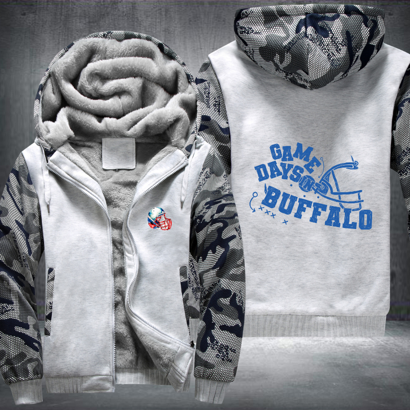 Game days in BUFFALO Fleece Hoodies Jacket
