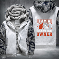 i am a crazy dog owner Fleece Hoodies Jacket