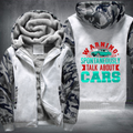 Warning May Spontaneously car Fleece Hoodies Jacket