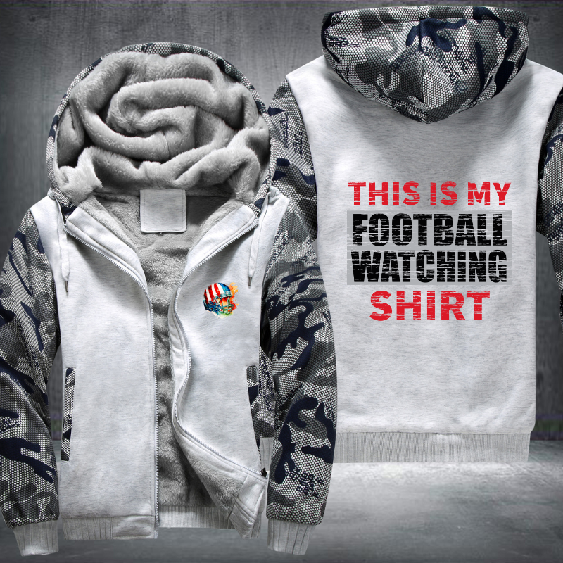 This Is My Football Watching Shirt Fleece Hoodies Jacket