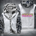 Vegan Colourful Fleece Hoodies Jacket