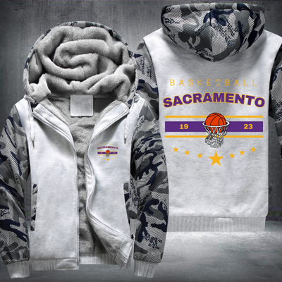 Vintage Basketball SACRAMENTO 1923 Fleece Hoodies Jacket
